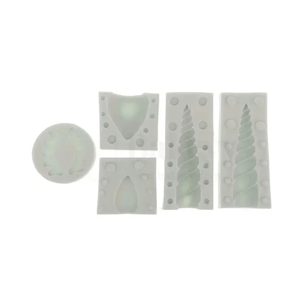 Unicorn Horn & Eyelash Design Silicone Mould - 1 Piece