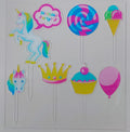Unicorn Theme Acrylic Topper Set
