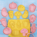 Vegetable Theme Cookie Cutter & Embosser Set - 8 Piece - Pack of 1