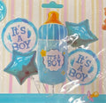 Welcome Boy 5 Pcs Set Foil Balloon (Bottle)