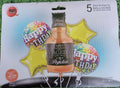 Wine 5 Pcs Foil Balloon