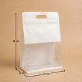 Zip Lock Bread Pouch with Window - Loaf Packaging - Zip-Lock Packaging With Handle - Pack of 50