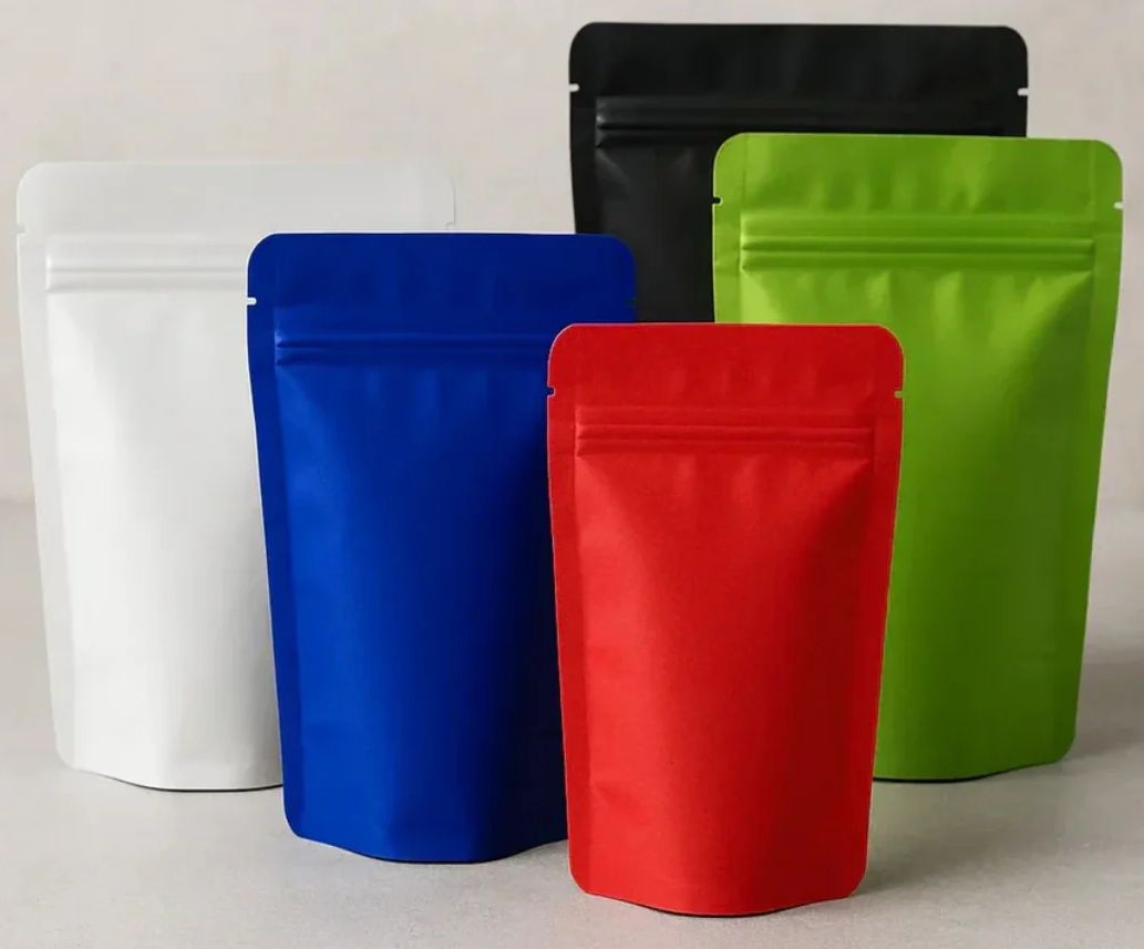 Zip Lock Without Window - Standing Pouch - Pack of 100 Pcs