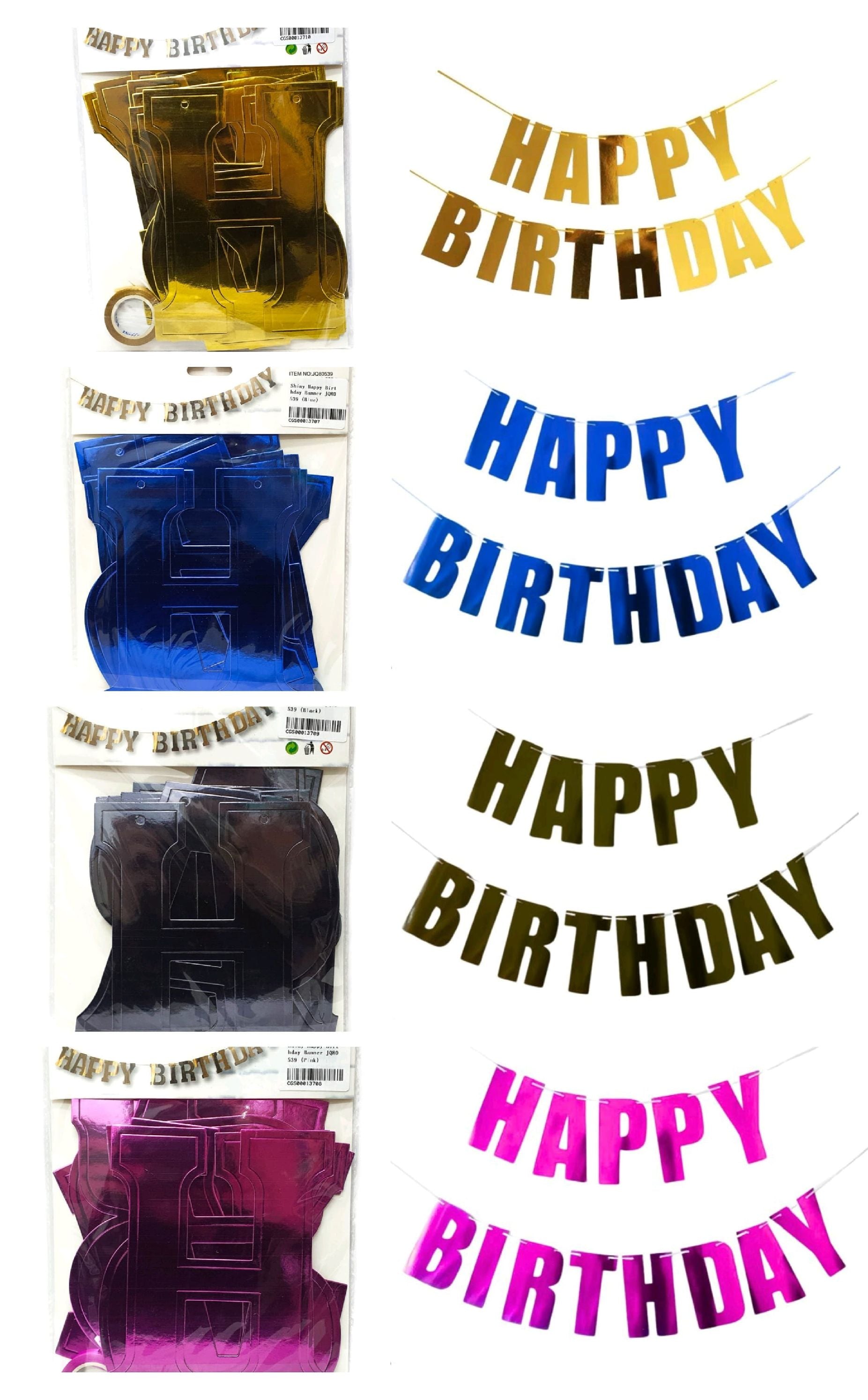 High Gloss New Birthday Paper Banner
