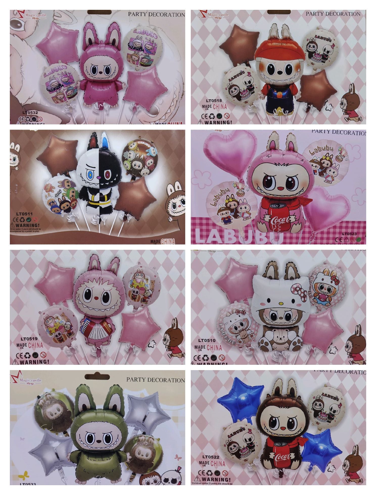 Lubabu Foil Balloons 5 Pcs