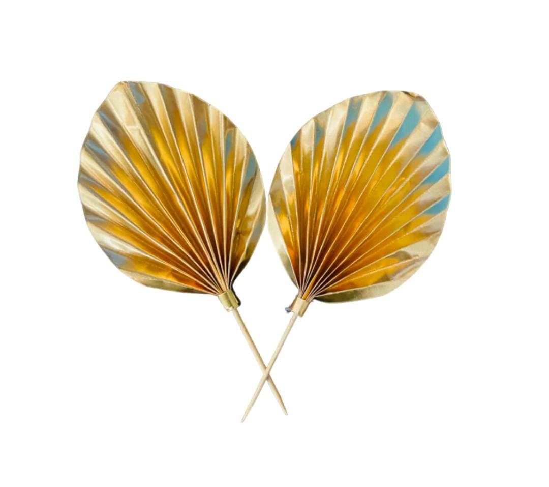 Palm Leaves Golden 2 Pcs Pack
