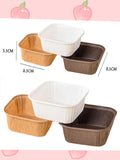 Square Paper Cup (Without Lid) Food Grade Coated (6.5x6.5x3.5)