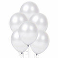 White Metallic Balloons - 50 Pcs Pkt