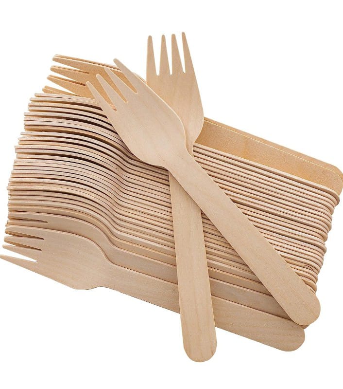 Wooden Fork Pack Of 100 Pcs